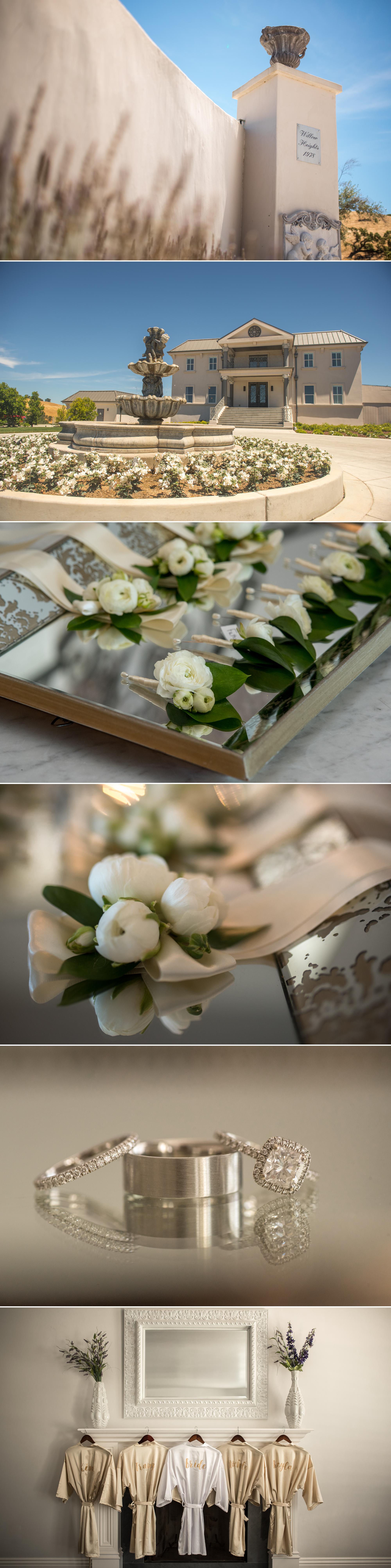 floral wedding detail