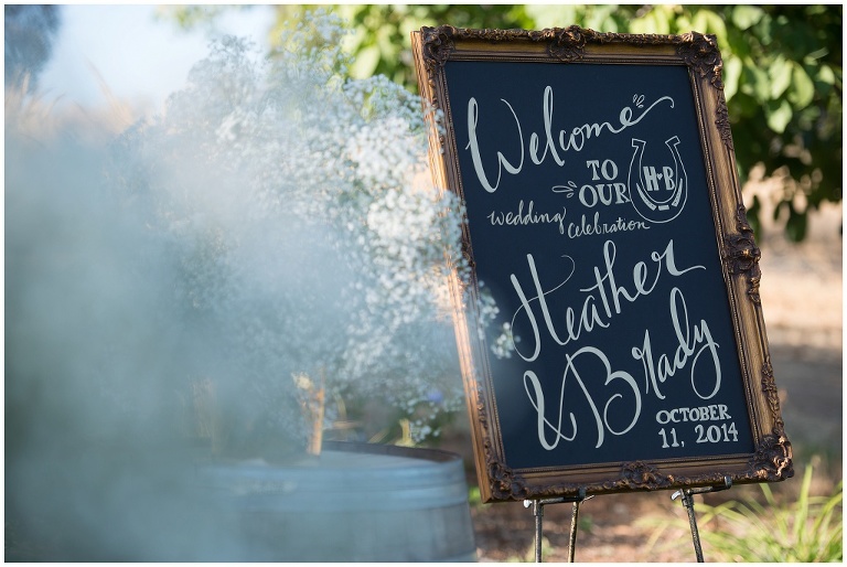 Wine country wedding